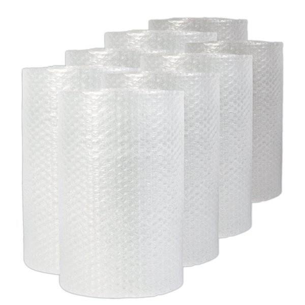 Universal Bubble Packaging, 0.19" Thick, 12" x 200 ft, Perforated Every 12", Clear, PK8, 8PK 4275